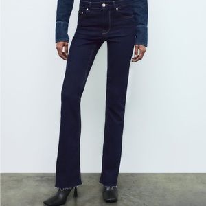 Zara contour bootcut jeans dark blue
